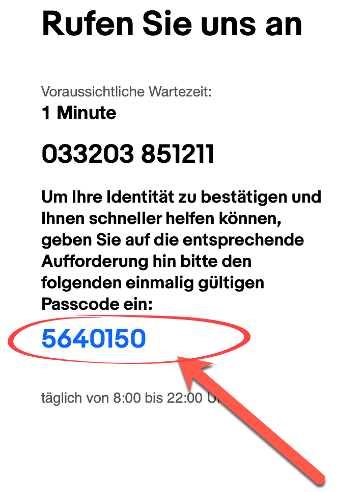 Telefontracking-Identifizierungscode