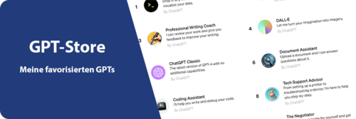 GPT Store - Meine favorisierten GPTs