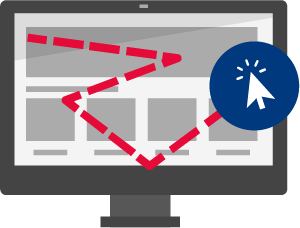 Klick- und Maustracking-Icon